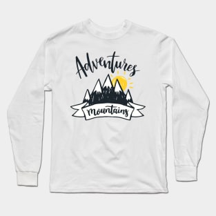 Adventures Mountains Long Sleeve T-Shirt